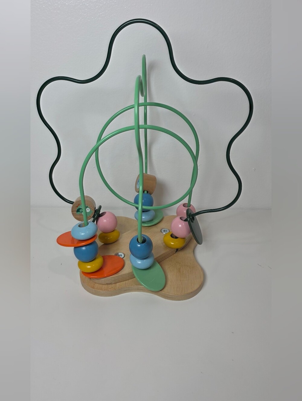 IKEA UPPSTA Multicolor Bead Maze Children’s Toy Montessori Play Wood Base
